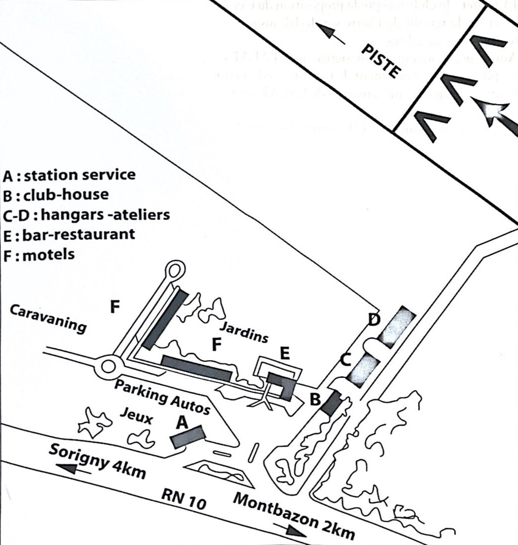 Plan de la station air-route de Tours Sorigny